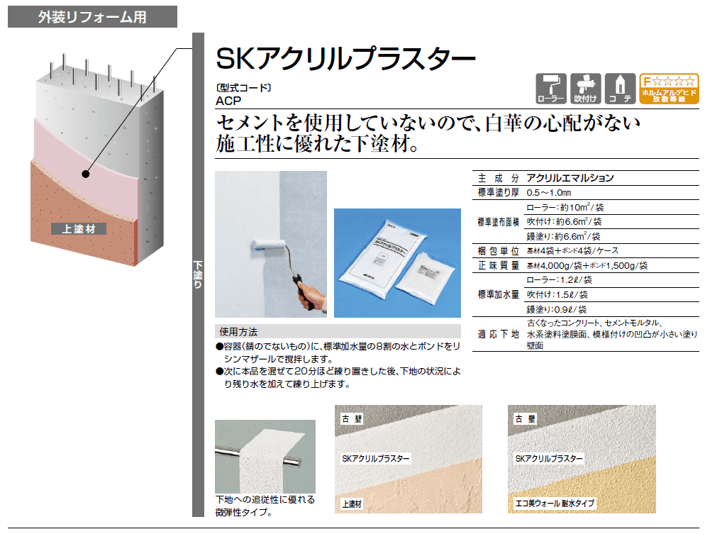 四国化成SKアクリルプラスター画像