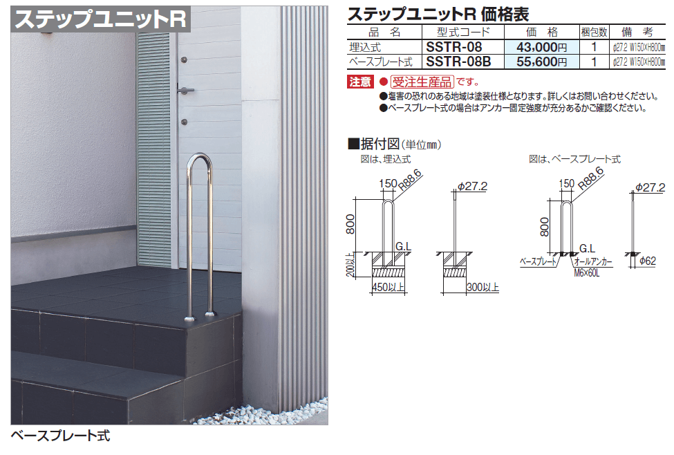 四国化成　セイフティービーム　ステップユニットR　画像