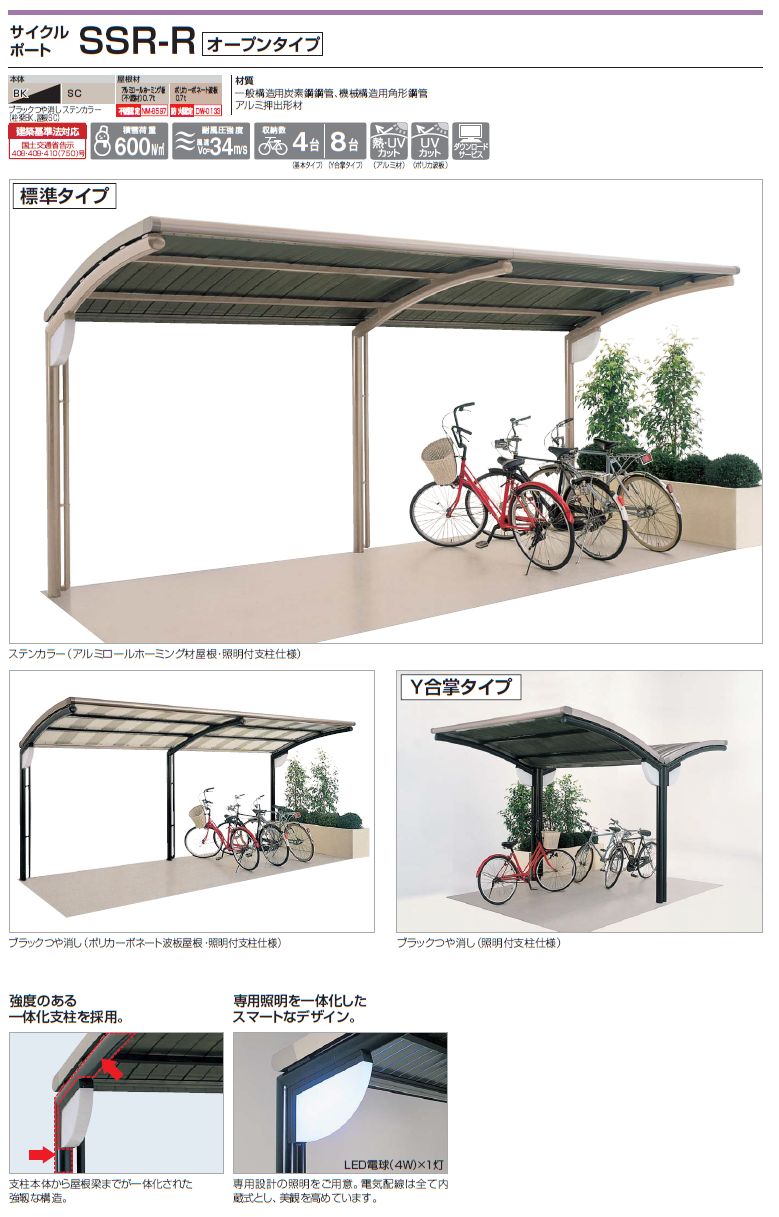 四国化成 サイクルポート SSR-R オープンタイプ メーカー価格表の40